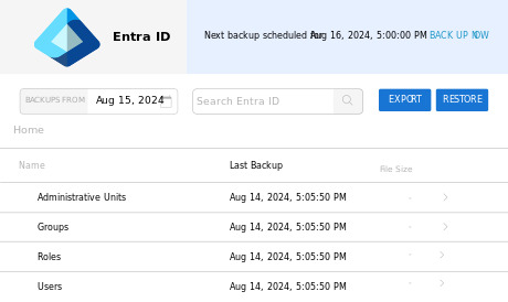 Entra ID backup のページ写真 2